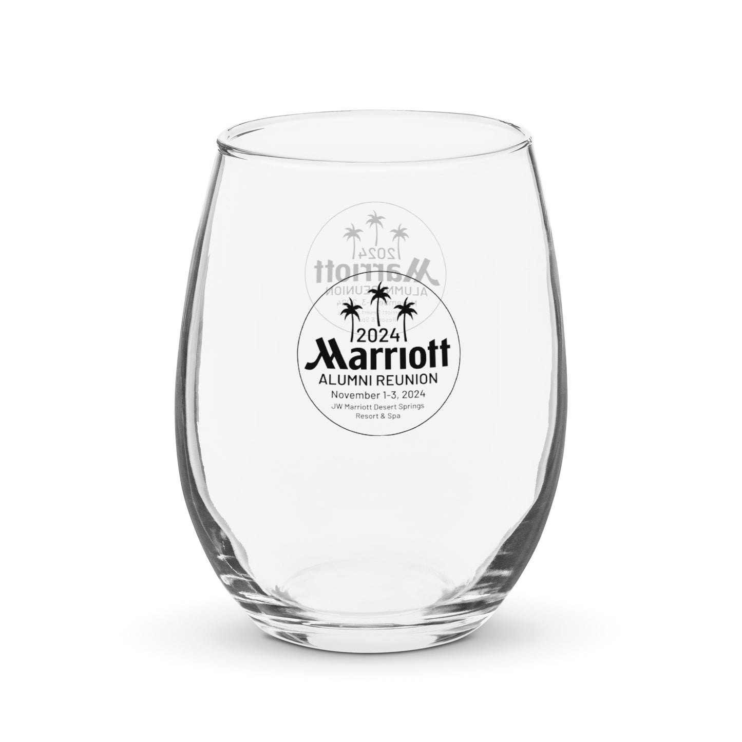 Stemless wine glass